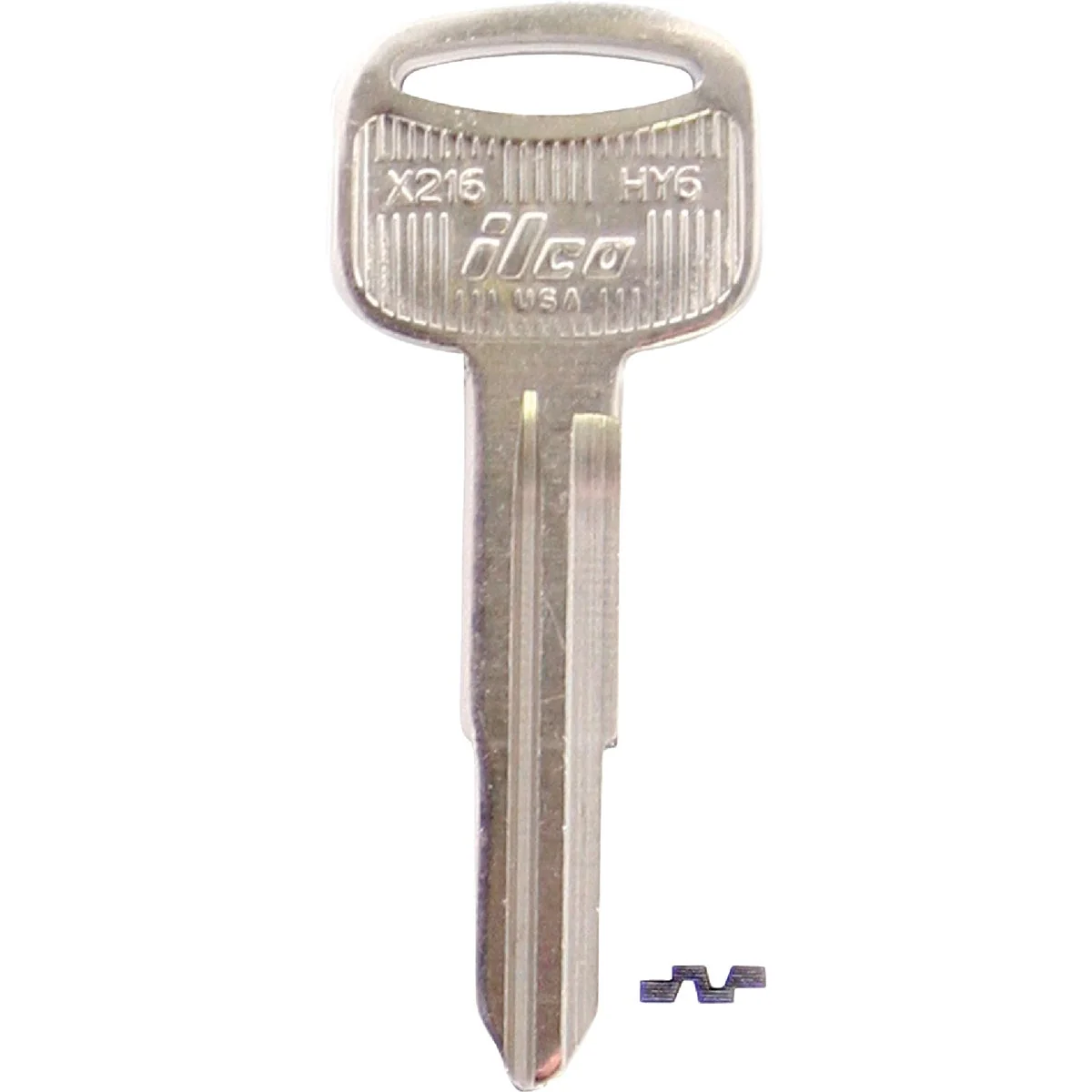 Lightweight ILCO Hyundai Nickel Plated Automotive Key HY6 10-Pack Elegant