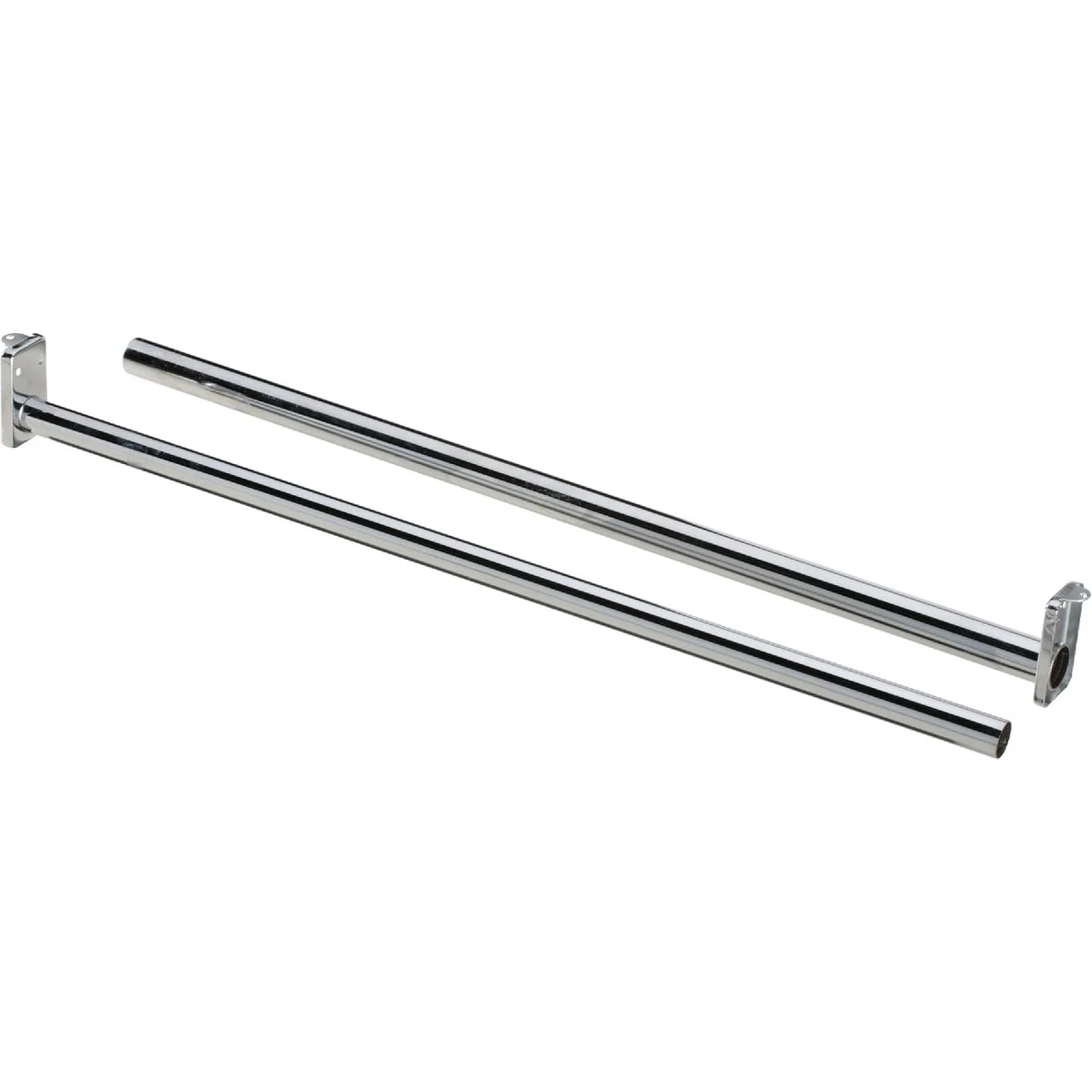 Selected National 30 In. To 48 In. Adjustable Closet Rod Chrome Durable