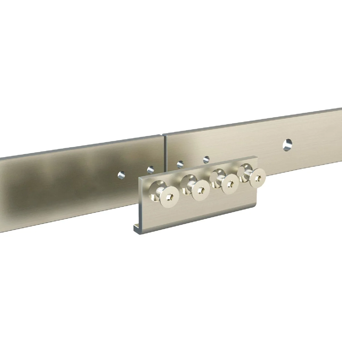 Reliable National Satin Nickel Steel Barn Door Track Adapter Optimized