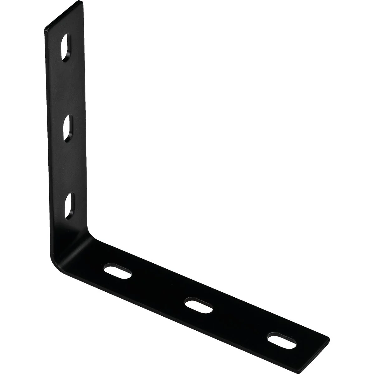 Comfortable National Catalog 1151BC 7.1 In. x 1.5 In. Black Heavy-Duty Corner Brace Fine