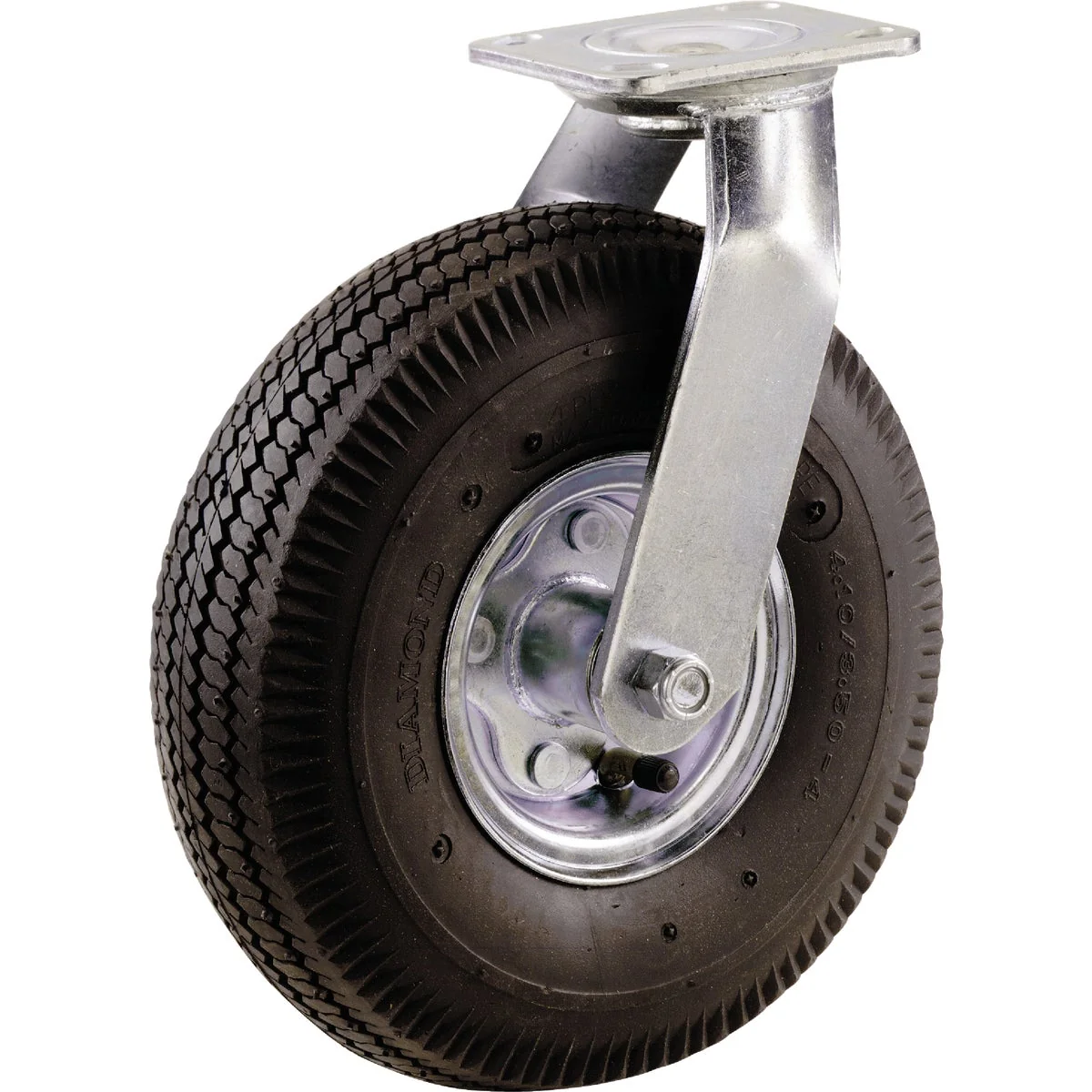 Stylish Shepherd 10 In. Pneumatic Heavy-Duty Swivel Plate Caster Prestigious