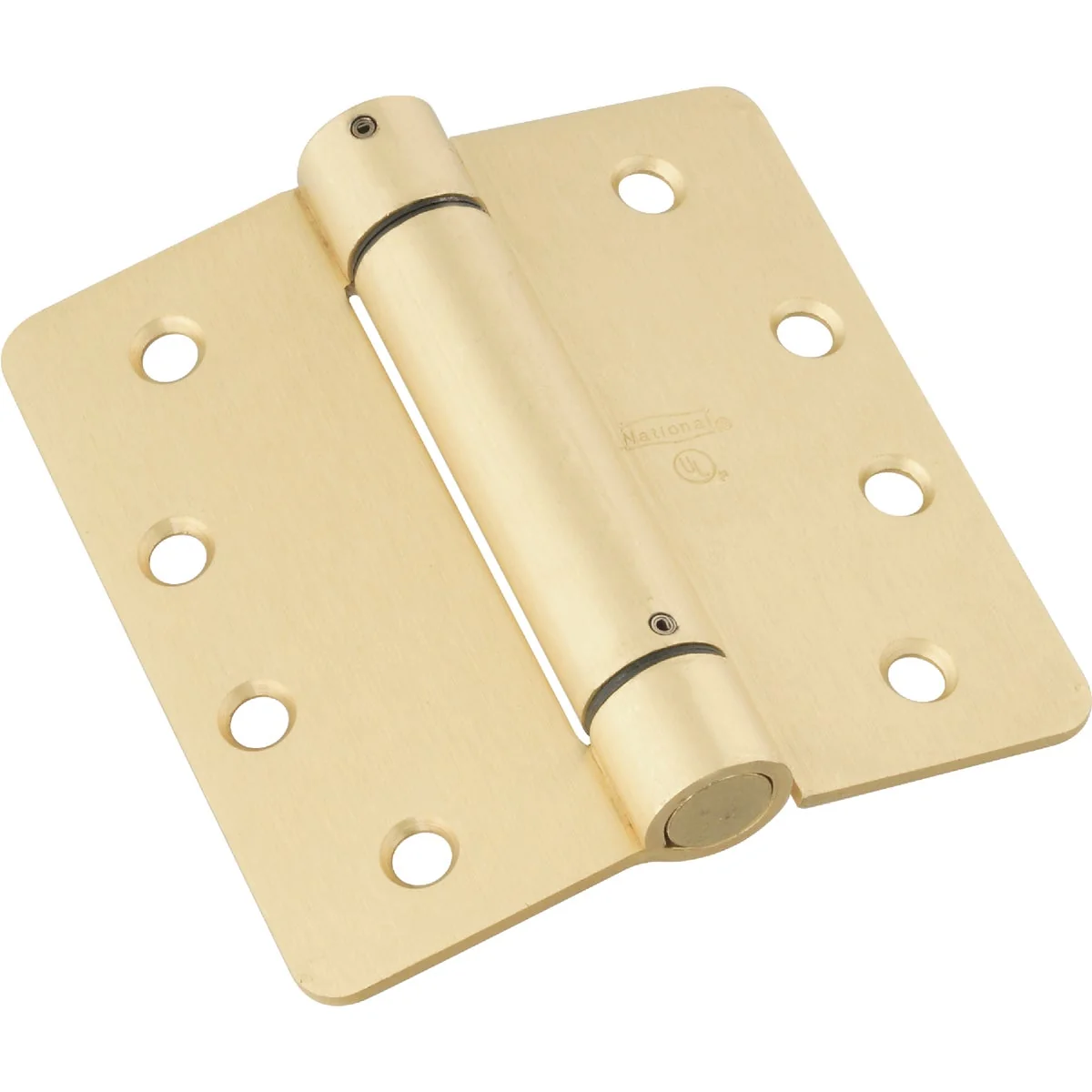 World-Class National 4 In. 1 4 In. Radius Brass Spring Door Hinge Versatile