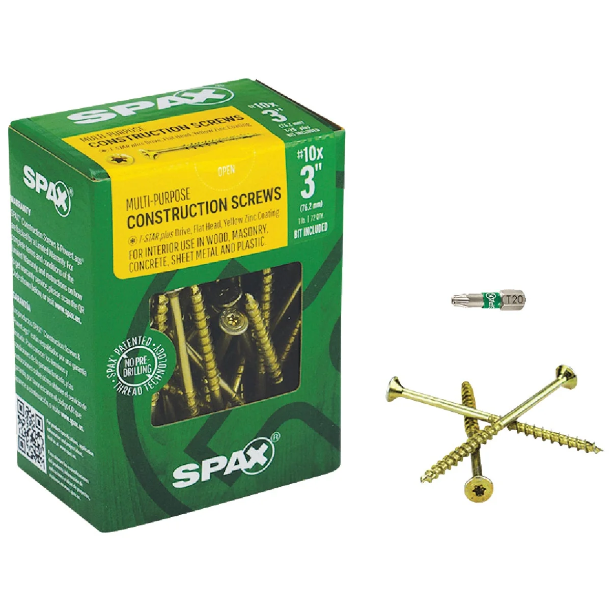 Artisan Spax 10 x 3 In. Flat Head Interior Multi-Material Construction Screw 1 Lb. Box Trendy