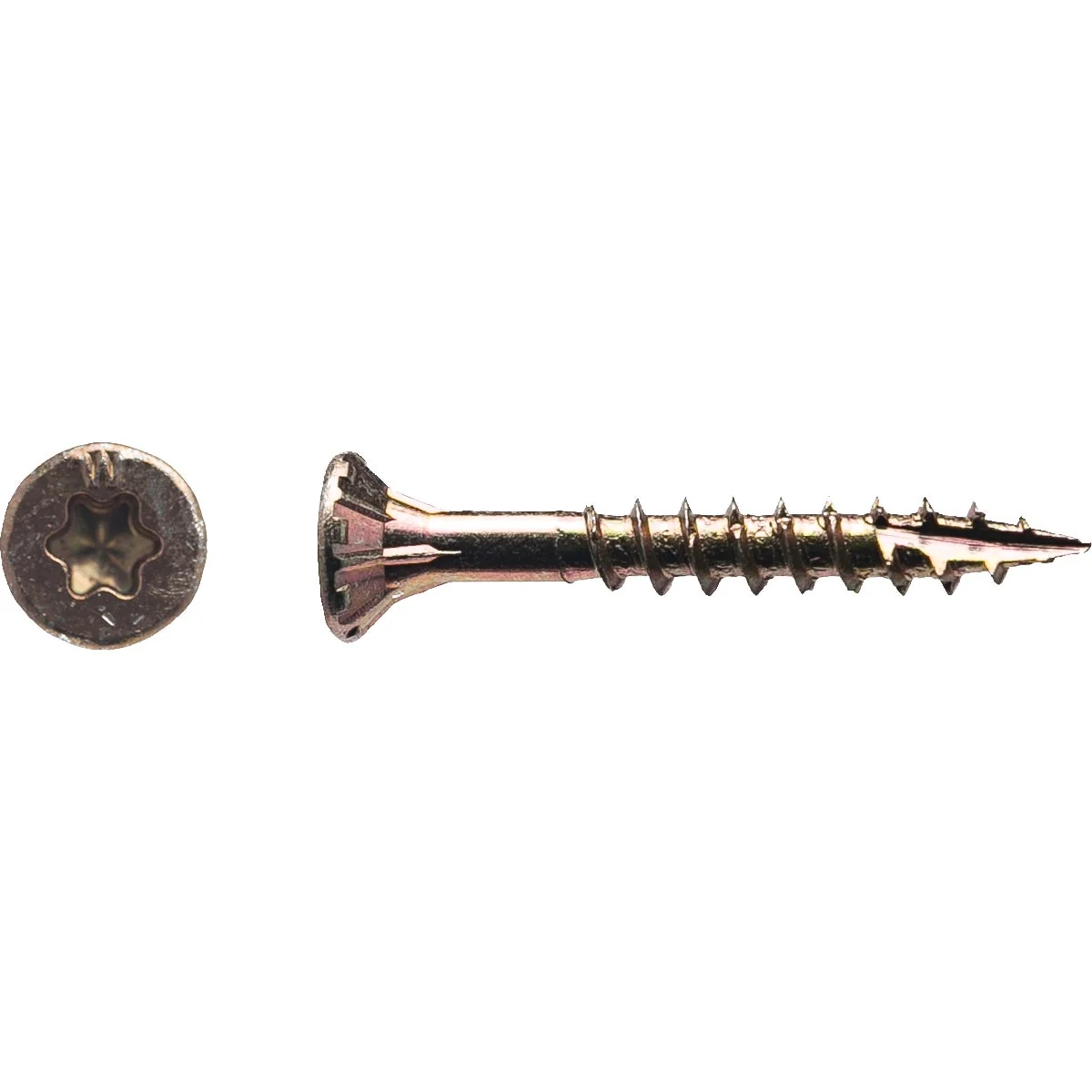 Trendy Big Timber 8 x 1-1 4 In. Yellow Zinc Flat Head Wood Screw 1155 Ct. 5 Lb. Genuine