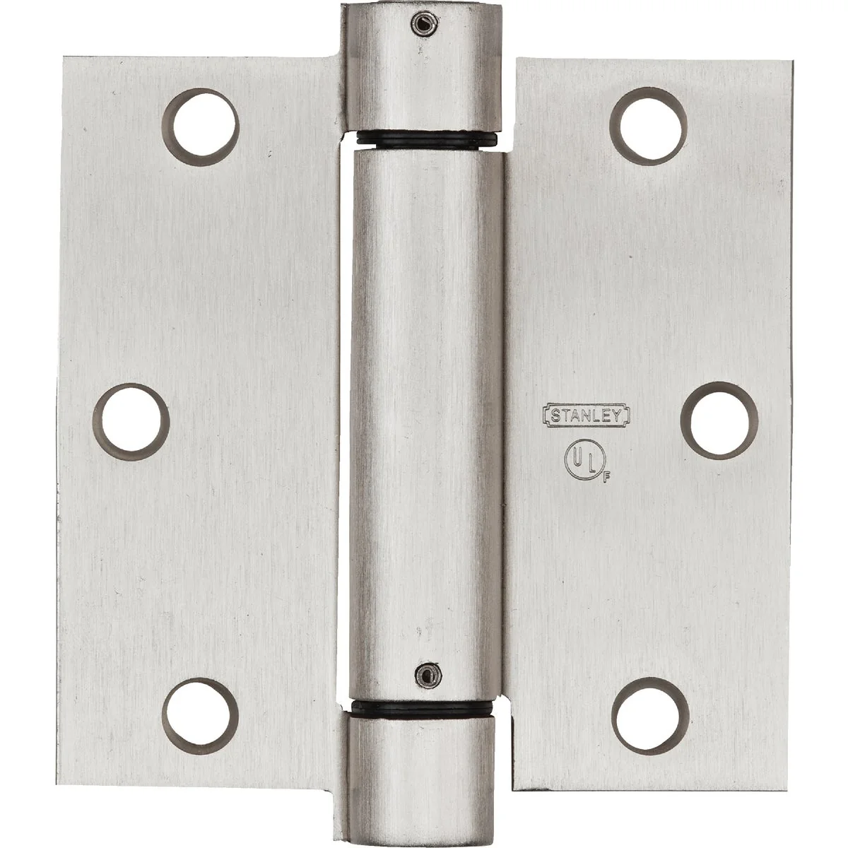 Powerful National 3.5 In. Satin Nickel Square Spring Door Hinge Outstanding