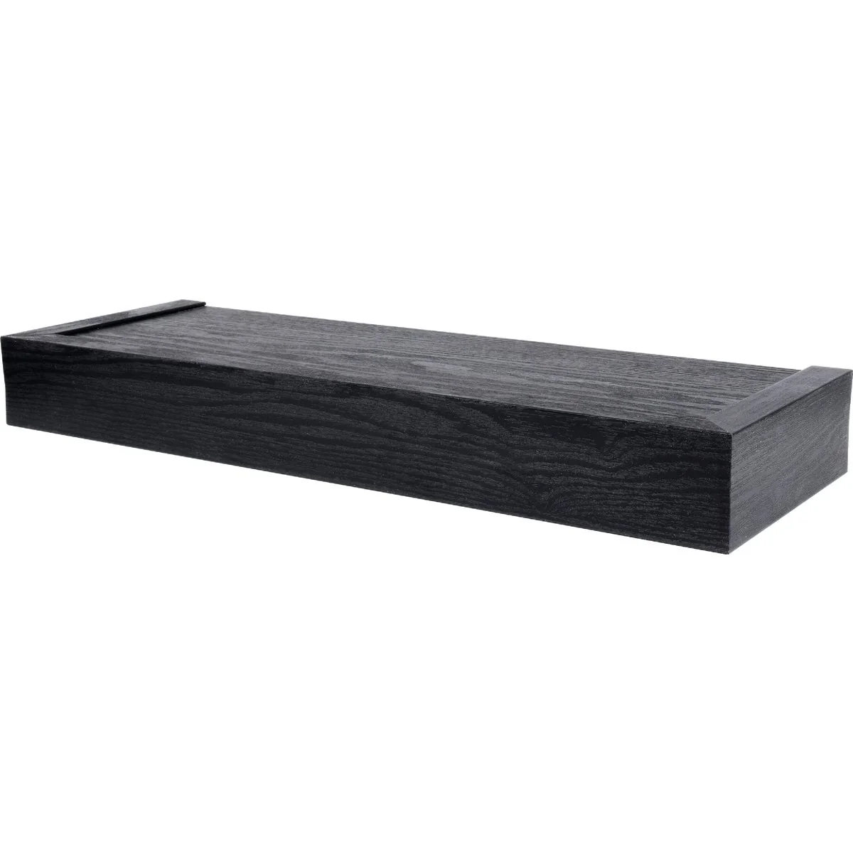 Fine Crafted High and Mighty 18 In. Black Floating Shelf High-End