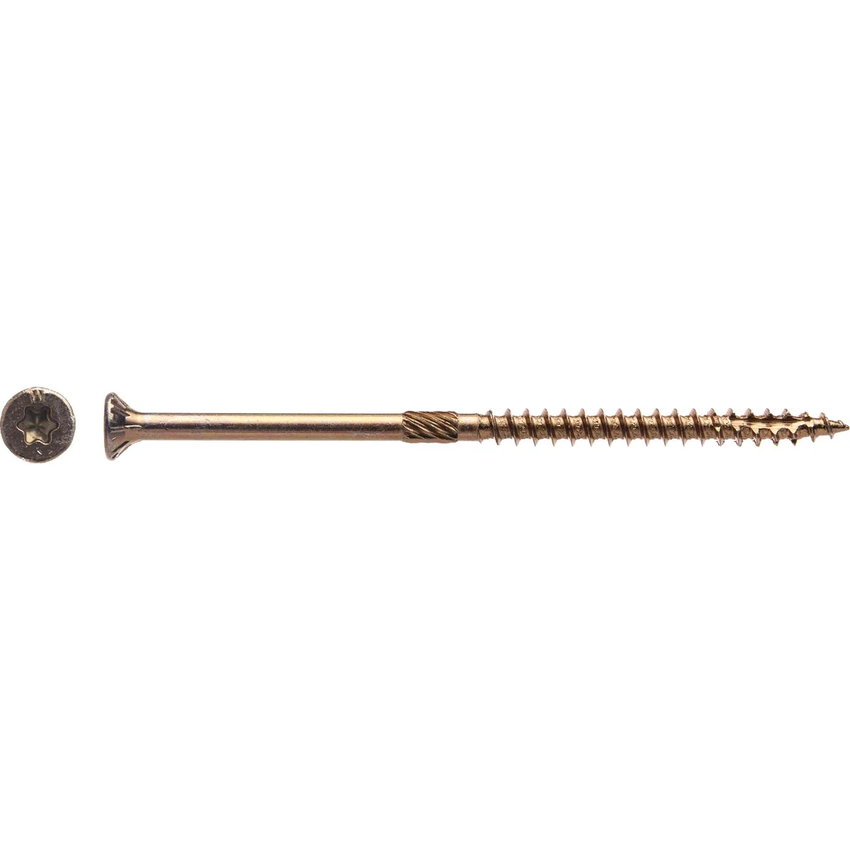 Detailed Big Timber 10 x 4 In. Yellow Zinc Flat Head Wood Screw 48 Ct. 1 Lb. Clean