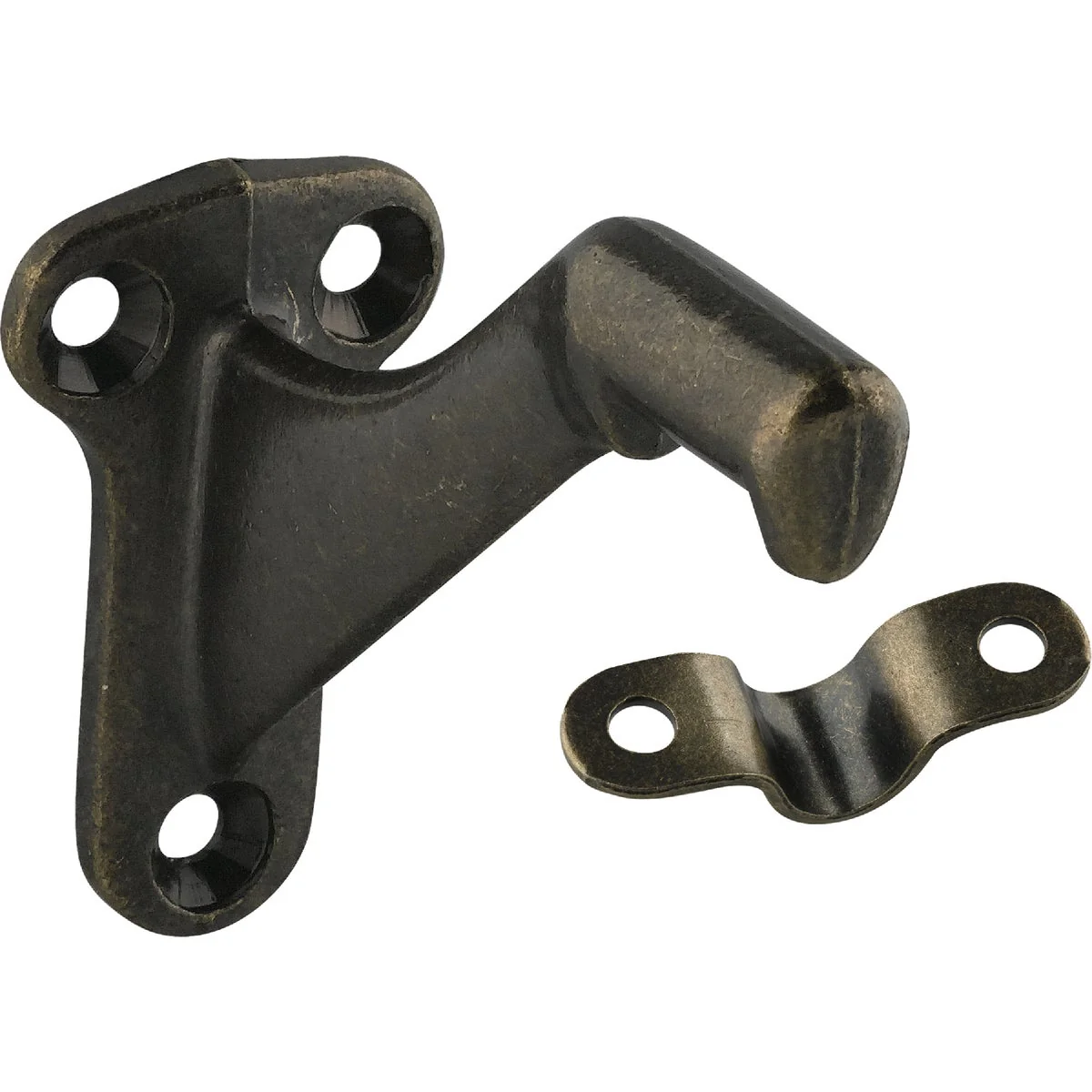 Official National 1420 Antique Brass Handrail Bracket Pure