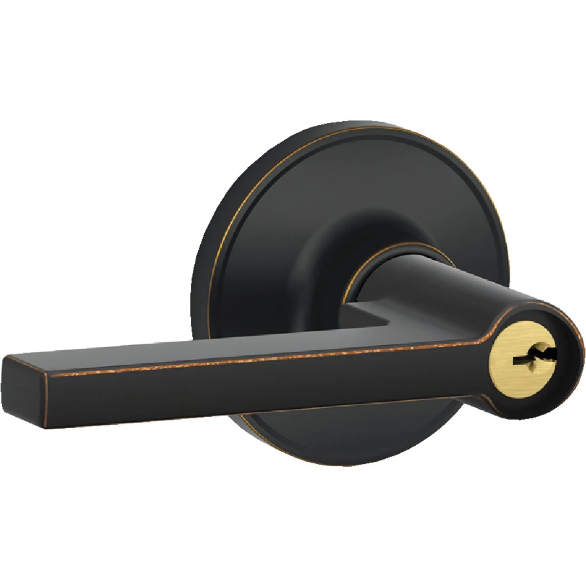 Fine Dexter Solstice Aged Bronze Entry Door Lever Lockset Expertly Made