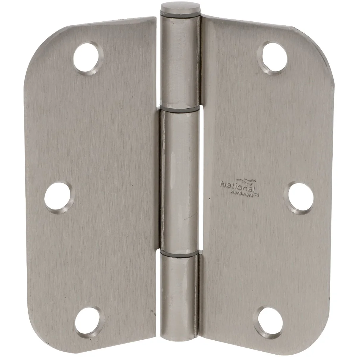 High-Performance National Hardware Squeak Guard 3-1 2 In. Satin Nickel Hinge with 5 8 In. Radius 3-Count Quality