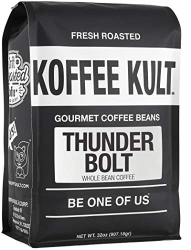 User-Friendly Thunder Bolt Whole Bean Coffee 32 Ounce Classic