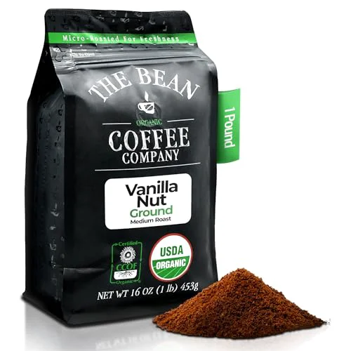 Reliable The Bean Organic Coffee Co. Vanilla Nut 16 Ounce Stylish