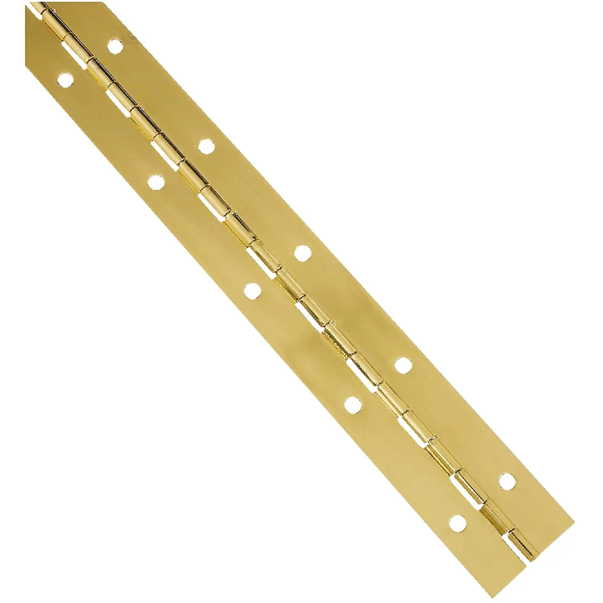 Refined National Steel 1-1 2 In. x 12 In. Bright Brass Continuous Hinge Modern