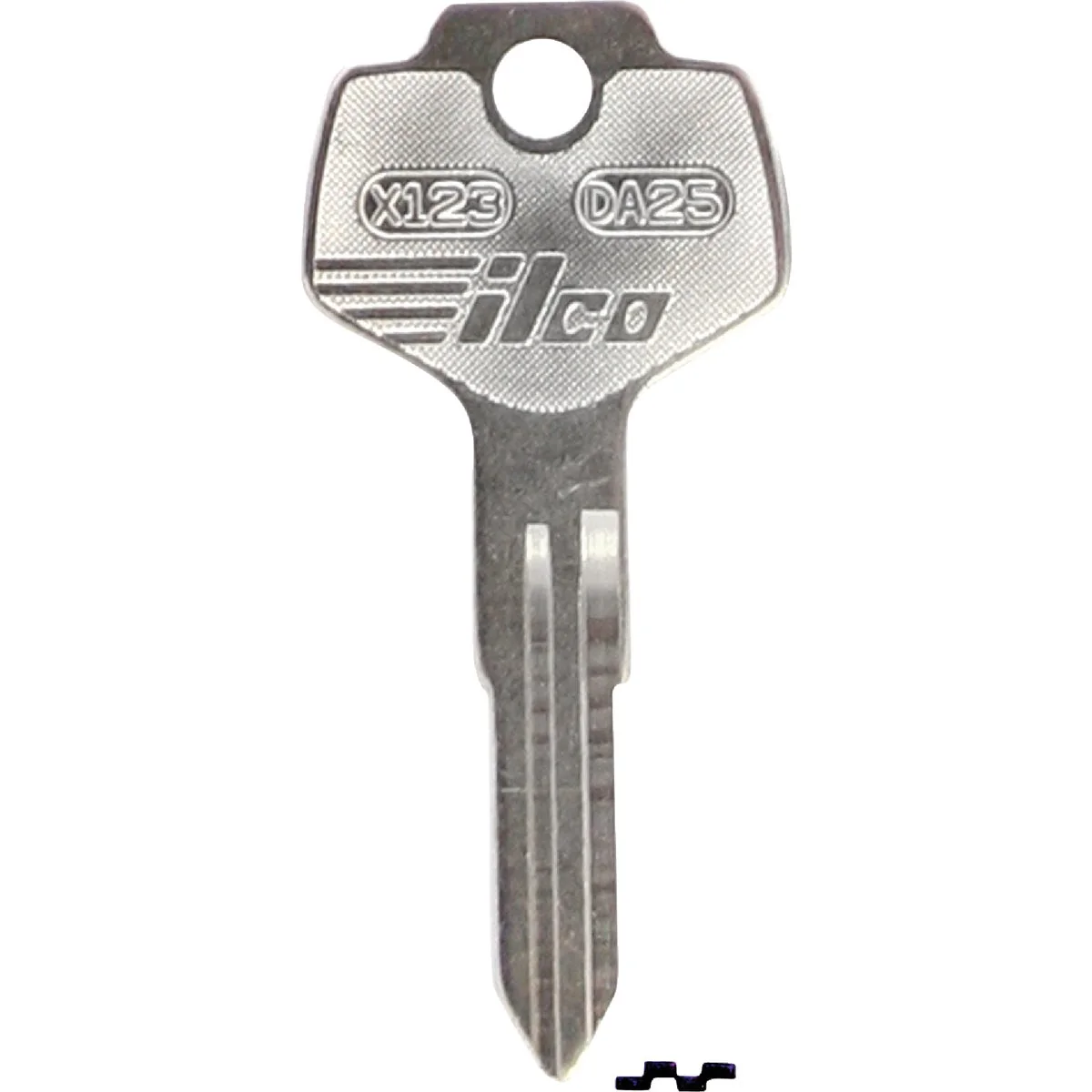 Selected ILCO Nissan Nickel Plated Automotive Key DA25 10-Pack Original Design