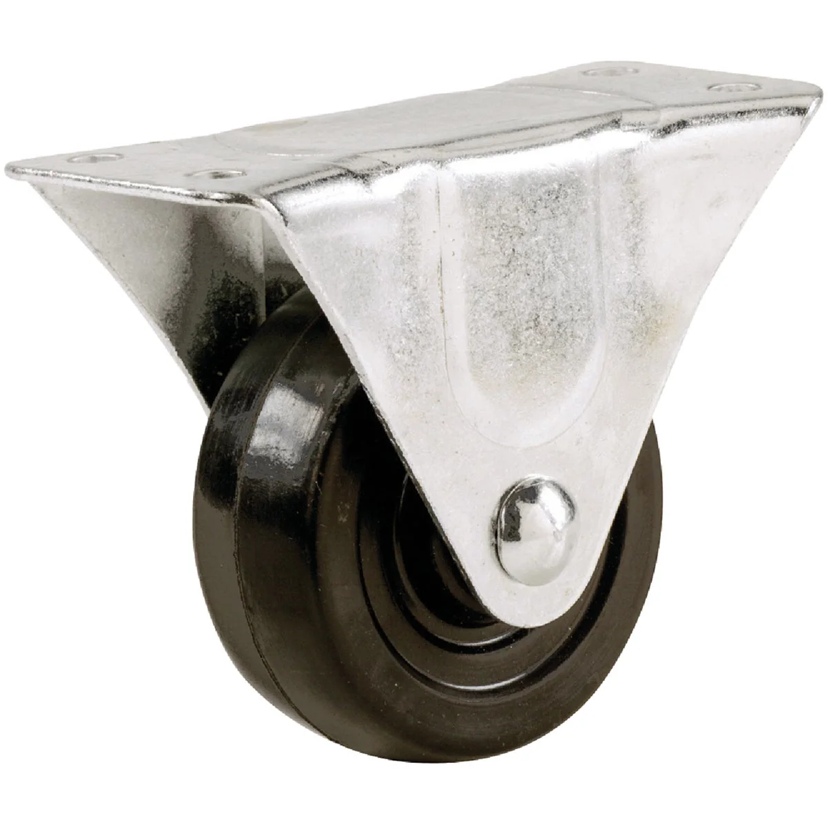 Smooth Shepherd 5 In. General-Duty Rubber Rigid Plate Caster Modern