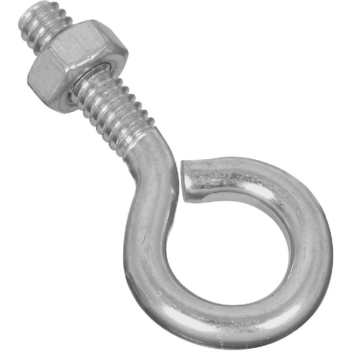 Powerful National 1 4 In. x 2 In. Zinc Eye Bolt with Hex Nut Top-Quality