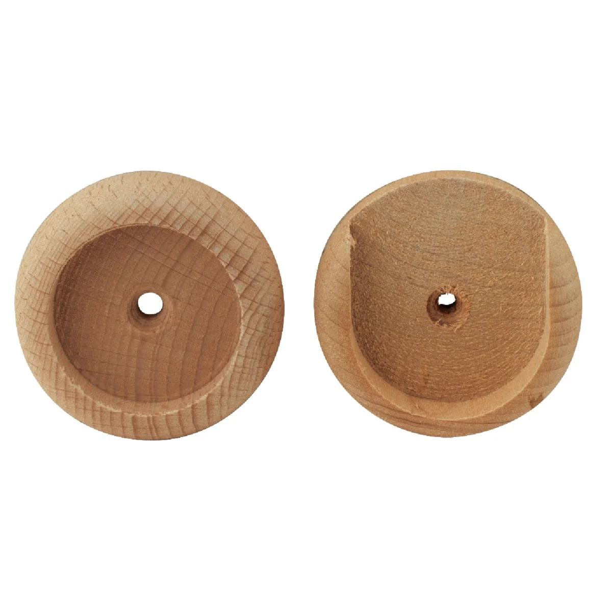 Lightweight Do it 1-3 8 In. Wood Closet Rod Socket Natural 2-Pack Exclusive