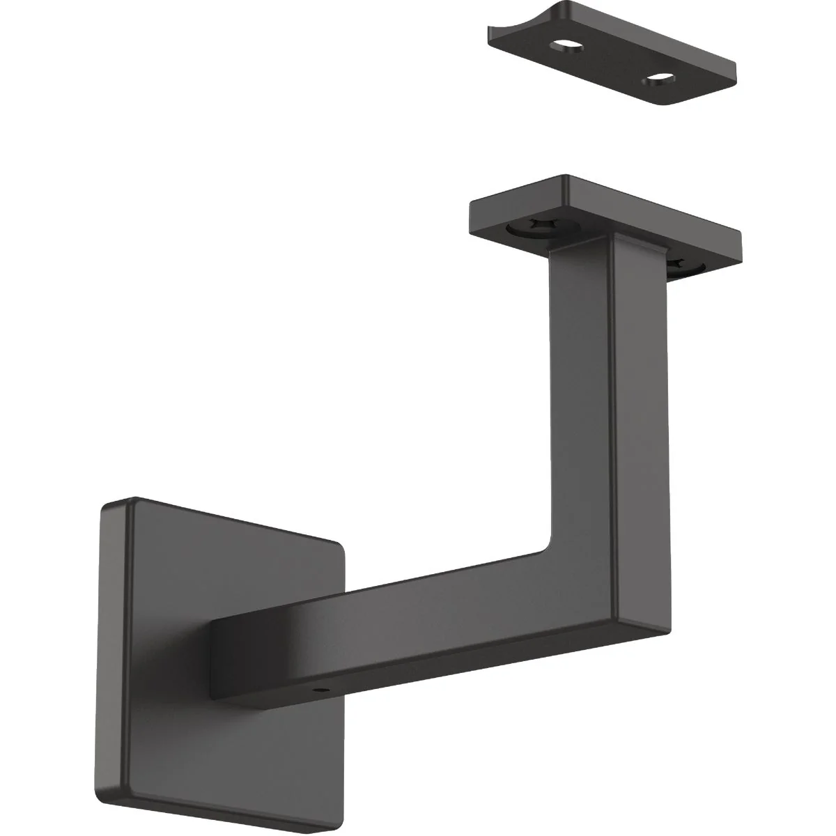 Sophisticated National Hardware 3-5 16 In. Matte Black Reed Handrail Bracket Safe