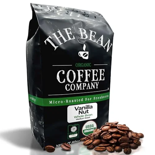 Lightweight The Bean Organic Coffee Co. Vanilla Nut 80 Ounce Reusable