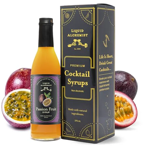 Clean Passion Fruit Syrup for Cocktails 12.7 Fl Oz Optimized