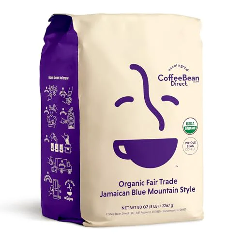 Original Organic Fair Trade Jamaican Blue Mountain Style 80 Ounce Convenient