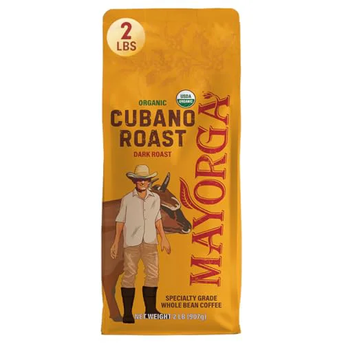 Soft Organic Coffee 2lb Cafe Cubano Roast 32 Ounce High-Quality