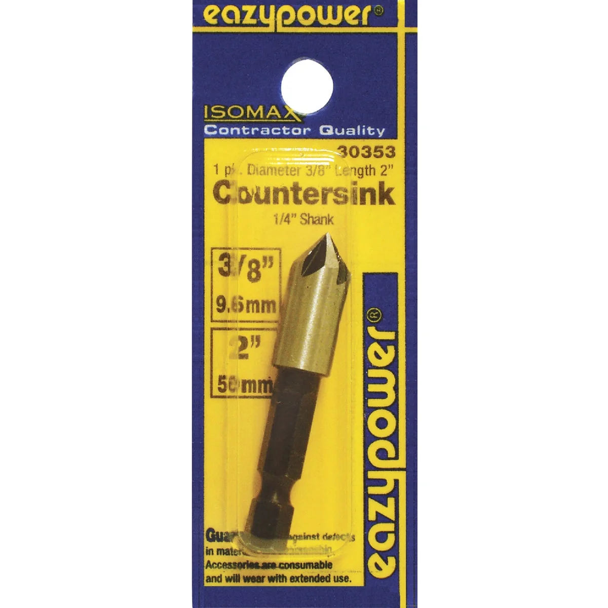 Functional Eazypower 3 8 In. Soft Metal Wood Countersink Excellent