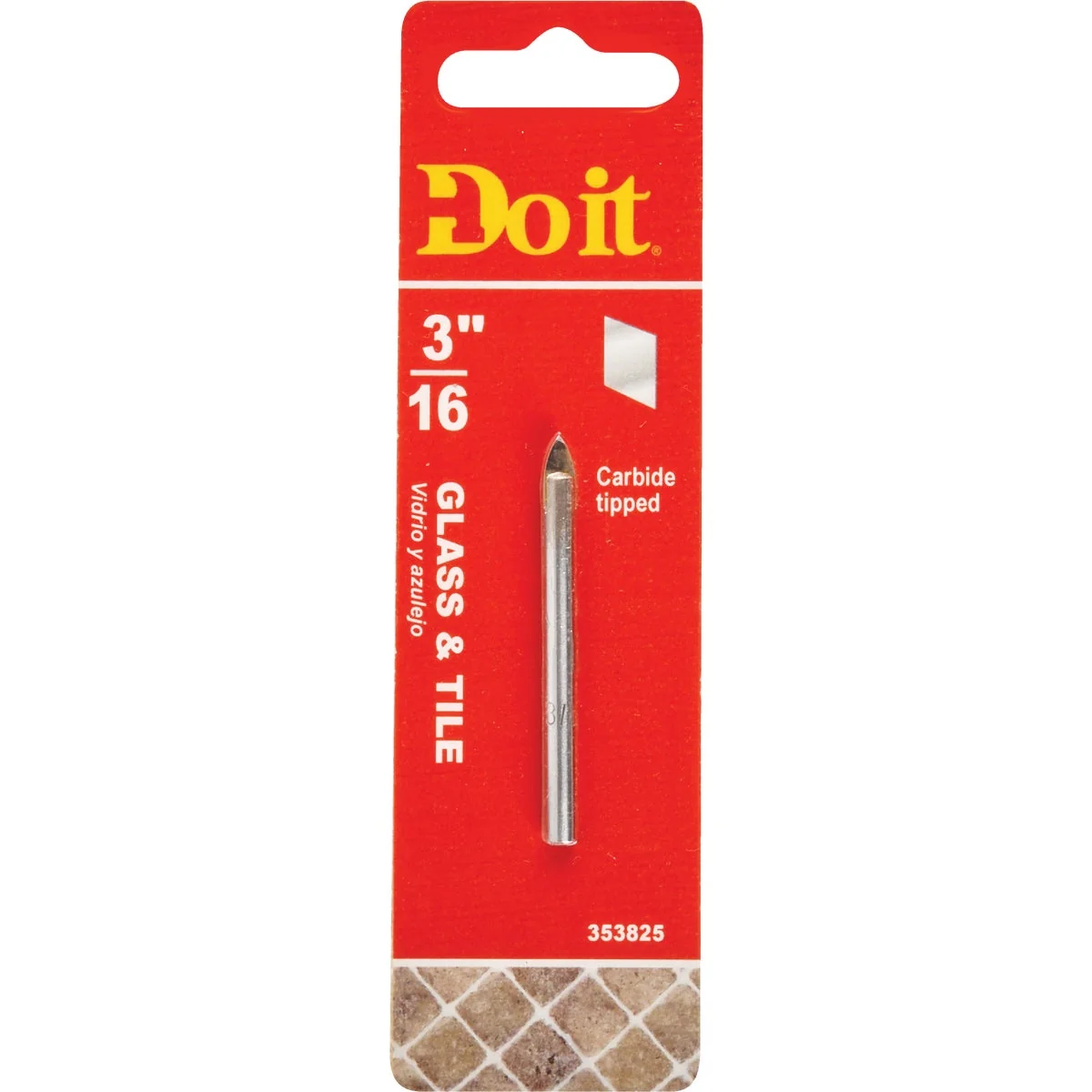 Functional Do it 3 16 In. x 2-1 4 In. Carbide Glass Tile Drill Bit High-Quality