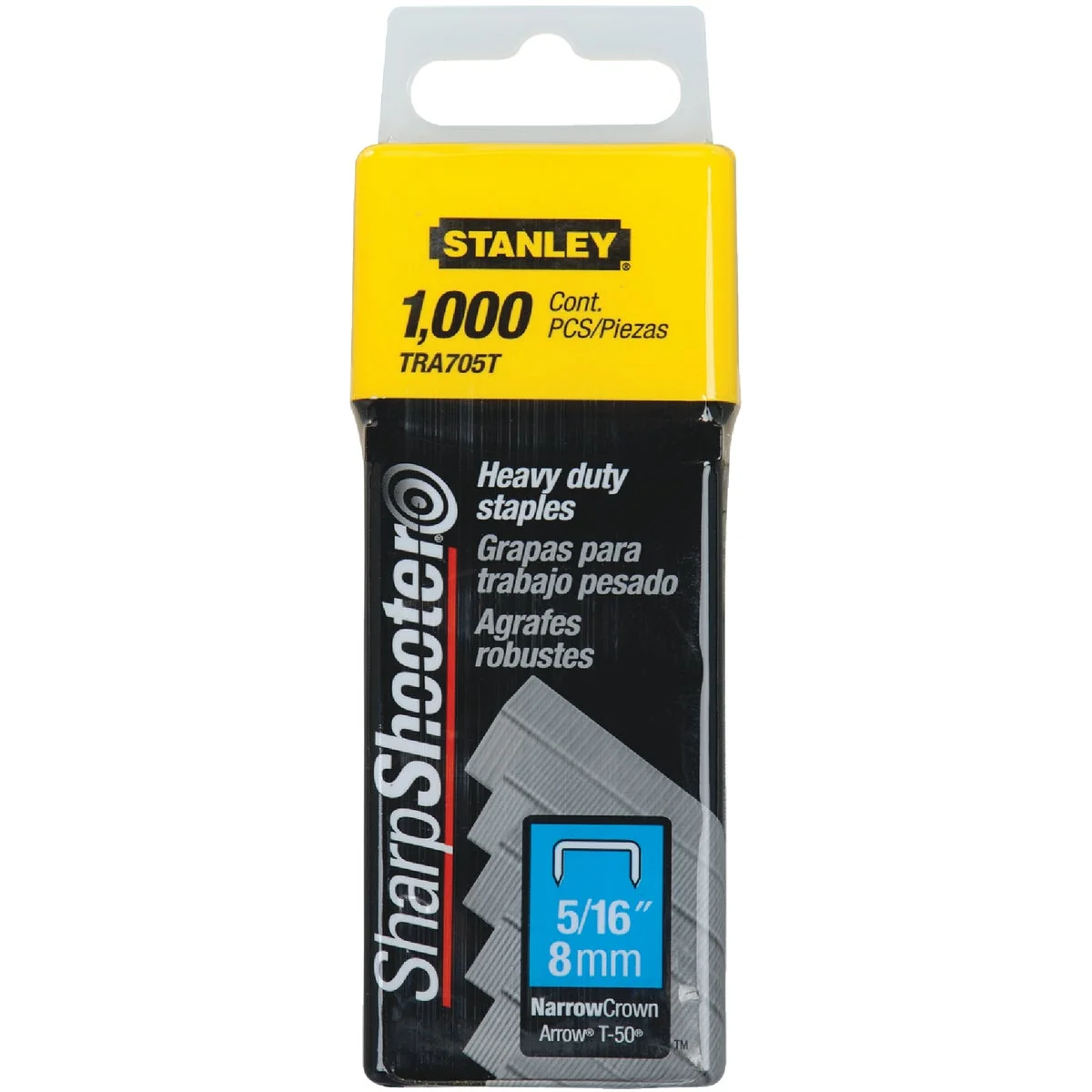 Reusable Stanley SharpShooter Heavy-Duty Narrow Crown Staple 5 16 In. 1000-Pack Comfortable