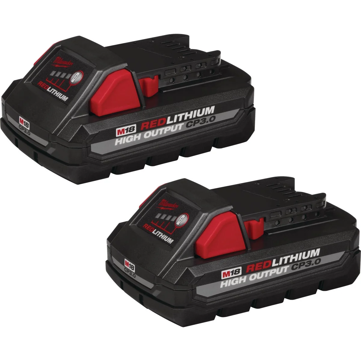 Proven Milwaukee M18 REDLITHUM 18 Volt Lithium-Ion 3.0 Ah High Output CP3.0 Tool Battery 2-Pack Trusted