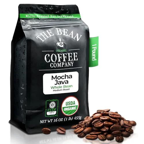 Expertly Made The Bean Organic Coffee Co. Mocha Java 16 Ounce Stylish