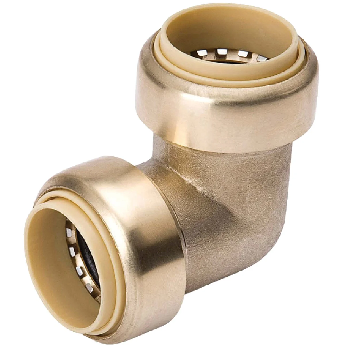 Powerful ProLine 1 In. PFx 1 In. PF 90 Deg. Push Fit Brass Elbow 1 4 Bend Soft
