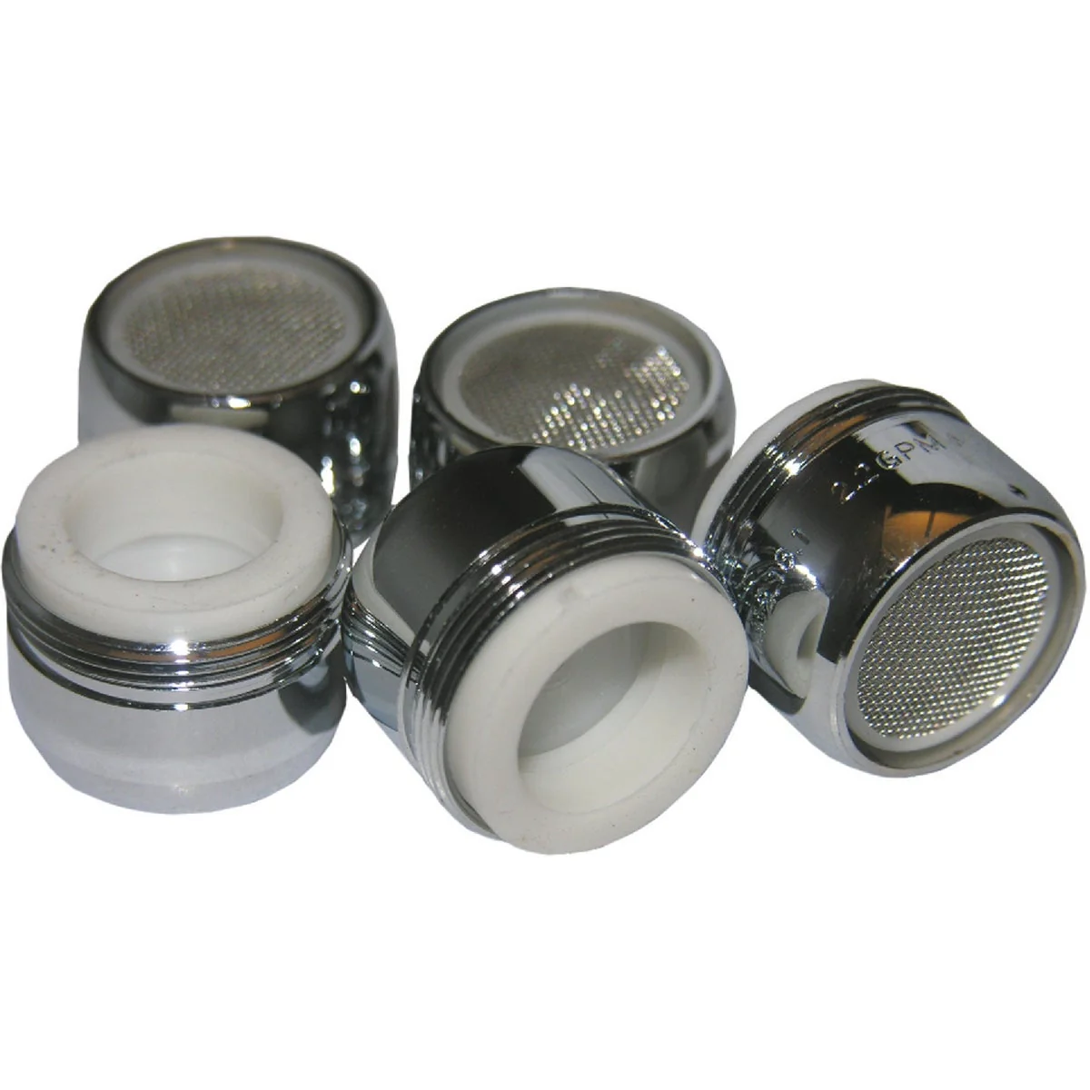 Professional Lasco 2.2 GPM Dual Thread Aerator Chrome-Plated 5-Pack Refined
