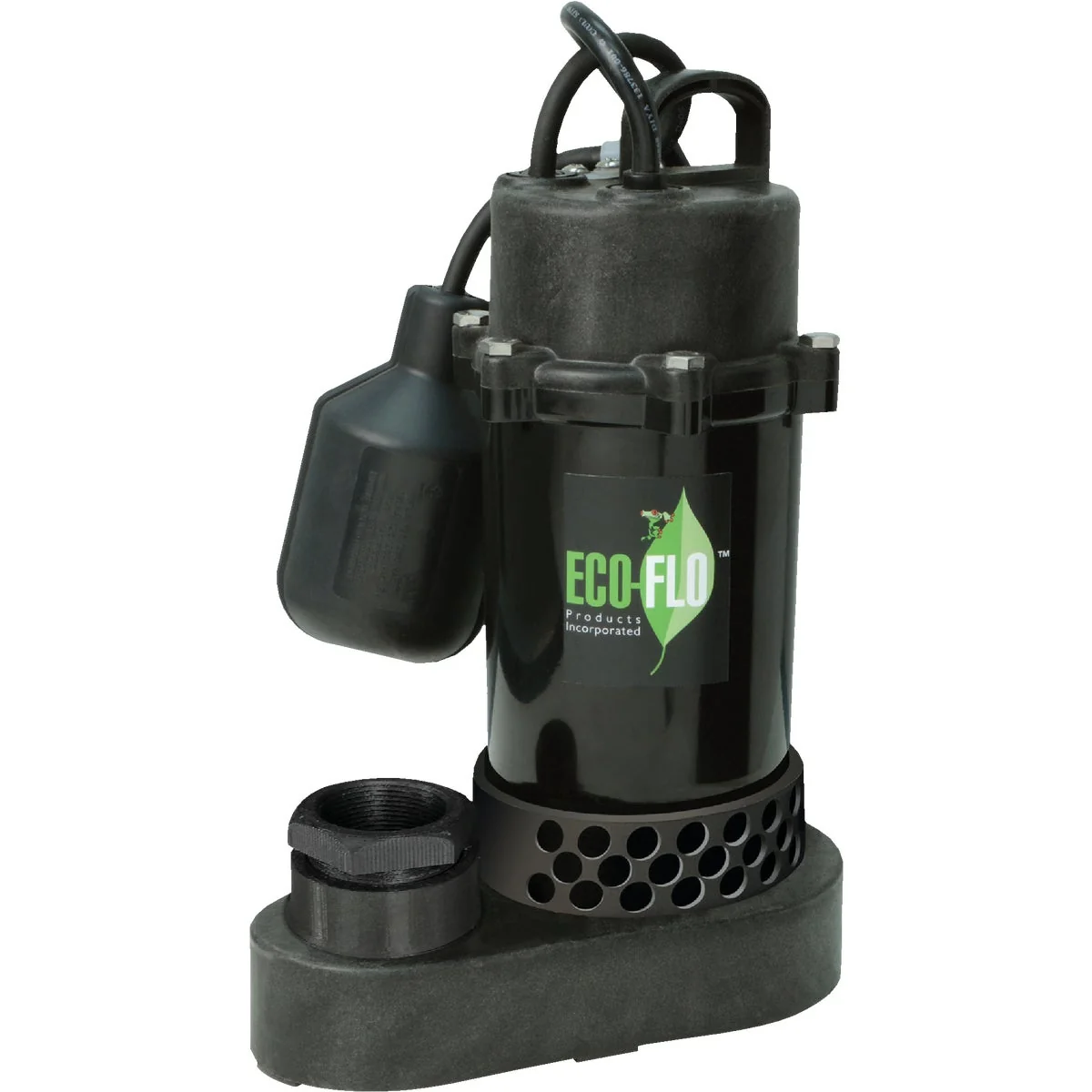Fine Crafted ECO-FLO 1 3 HP Wide Angle Switch Submersible Thermoplastic Sump Pump Responsible
