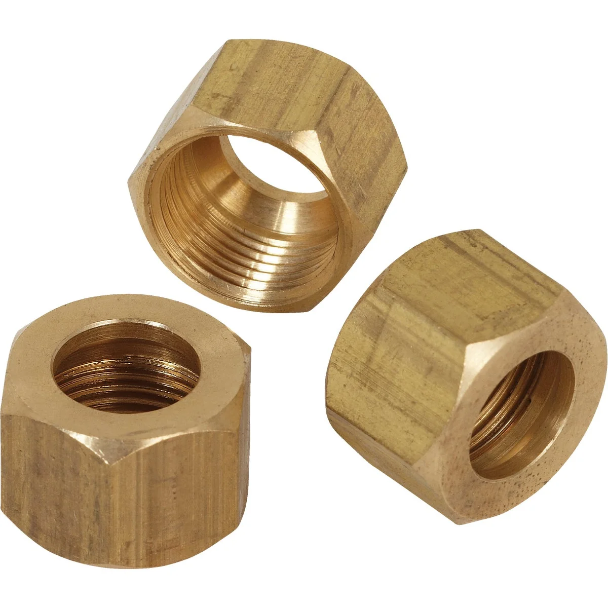 Contemporary Do it 1 4 In. OD Brass Compression Nut 3-Pack Excellent