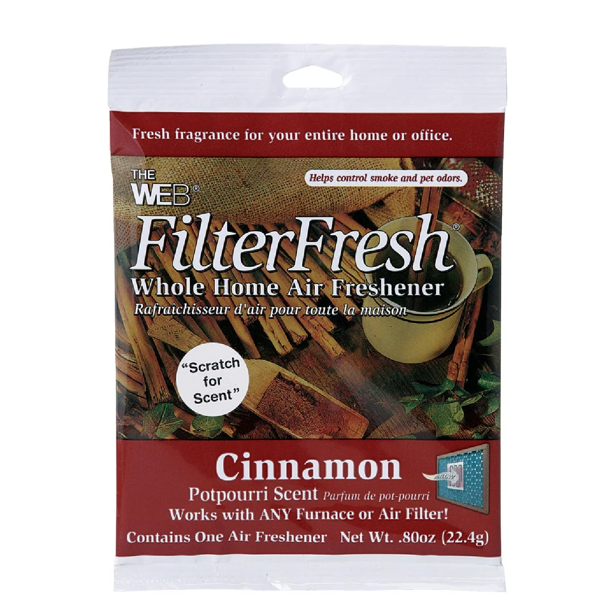 Sophisticated Web FilterFresh Furnace Air Freshener Cinnamon Natural