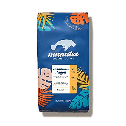 Safe Manatee Gourmet Whole Bean Coffee 32 Ounce Carefully Designed