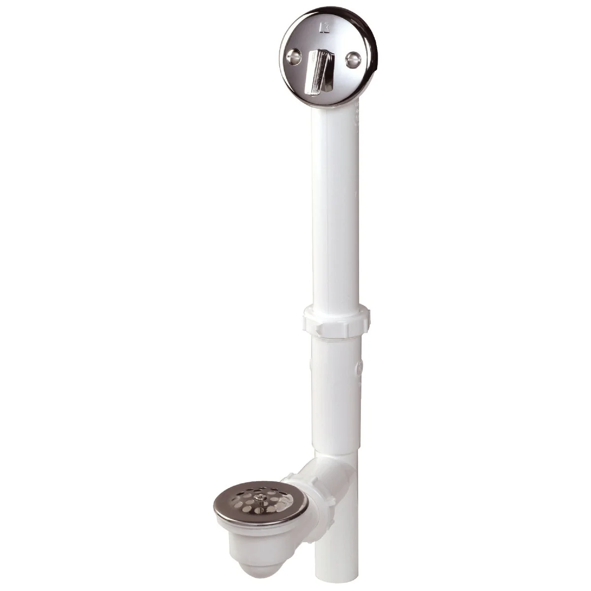 Expertly Made Do it Plastic Trip Lever Bath Drain for Concealed Drain with Polished Chrome Trim Fashionable