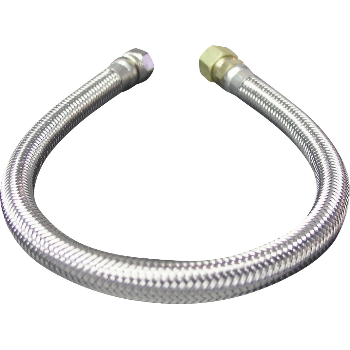Smooth B K 3 8 In. F X 3 8 In. OD X 20 In. L Stainless Steel Faucet Connector Fine Crafted