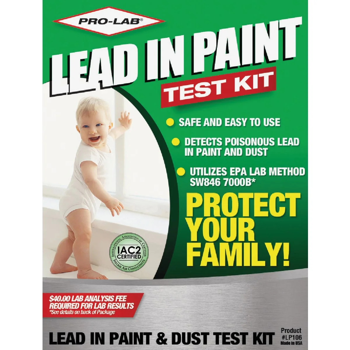Elite Pro Lab Dust Wipes Lead Test Kit Reliable
