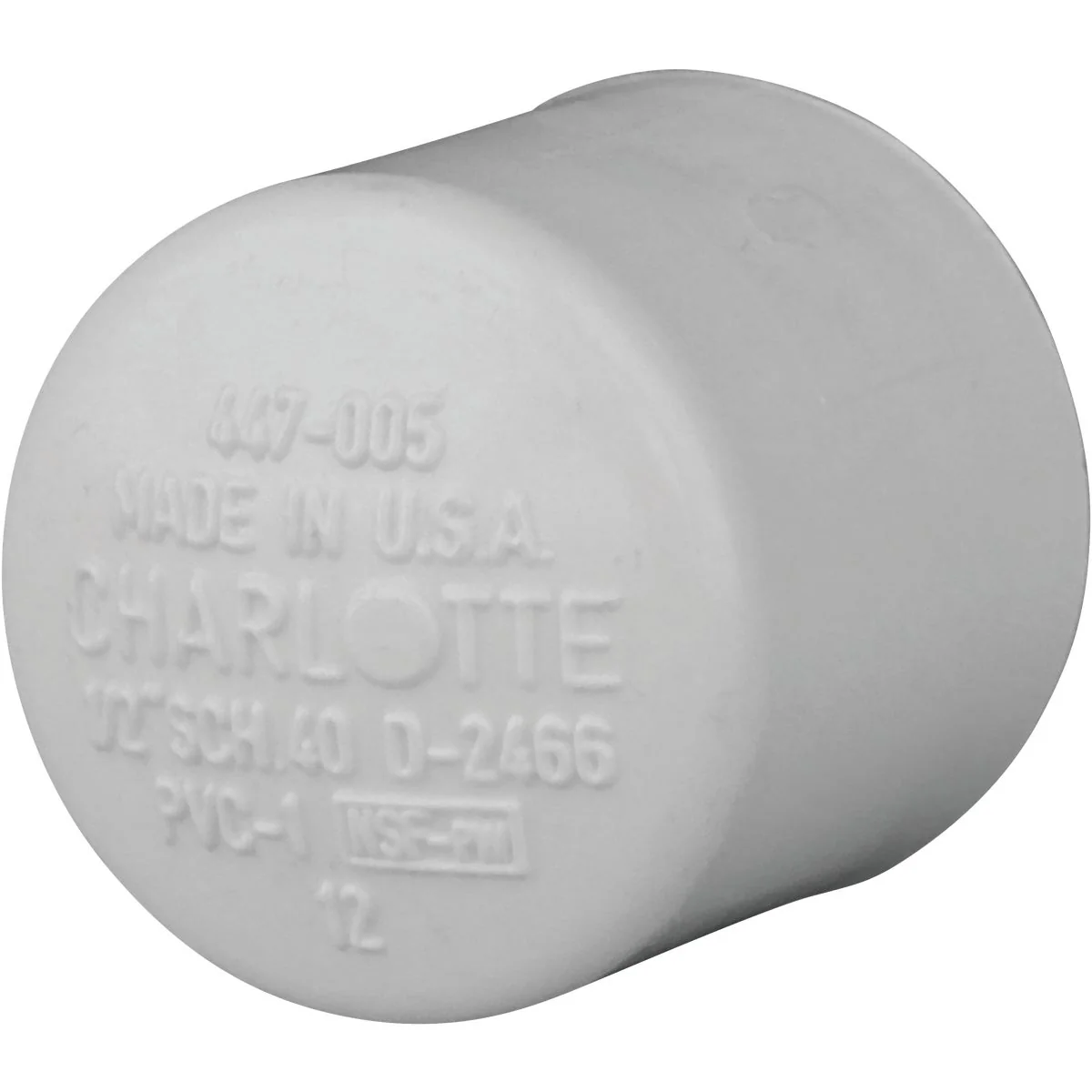 High-End Charlotte Pipe 1 2 In. Schedule 40 Pressure Slip PVC Cap Clean