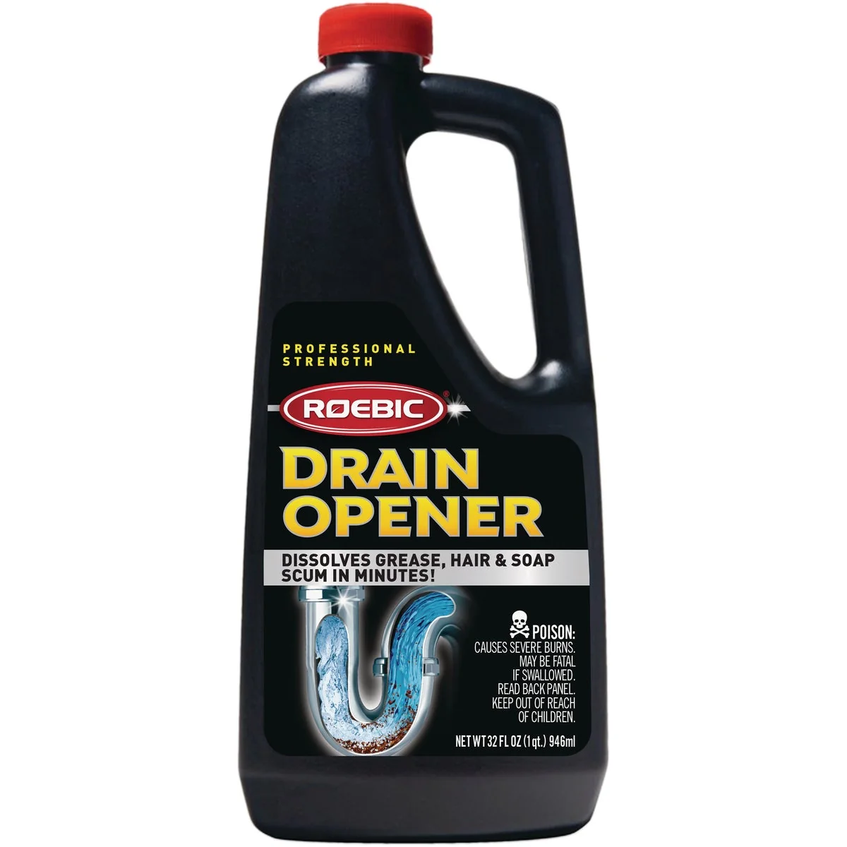 Safe Roebic 32 Oz. Pro Strength Liquid Drain Opener Elite