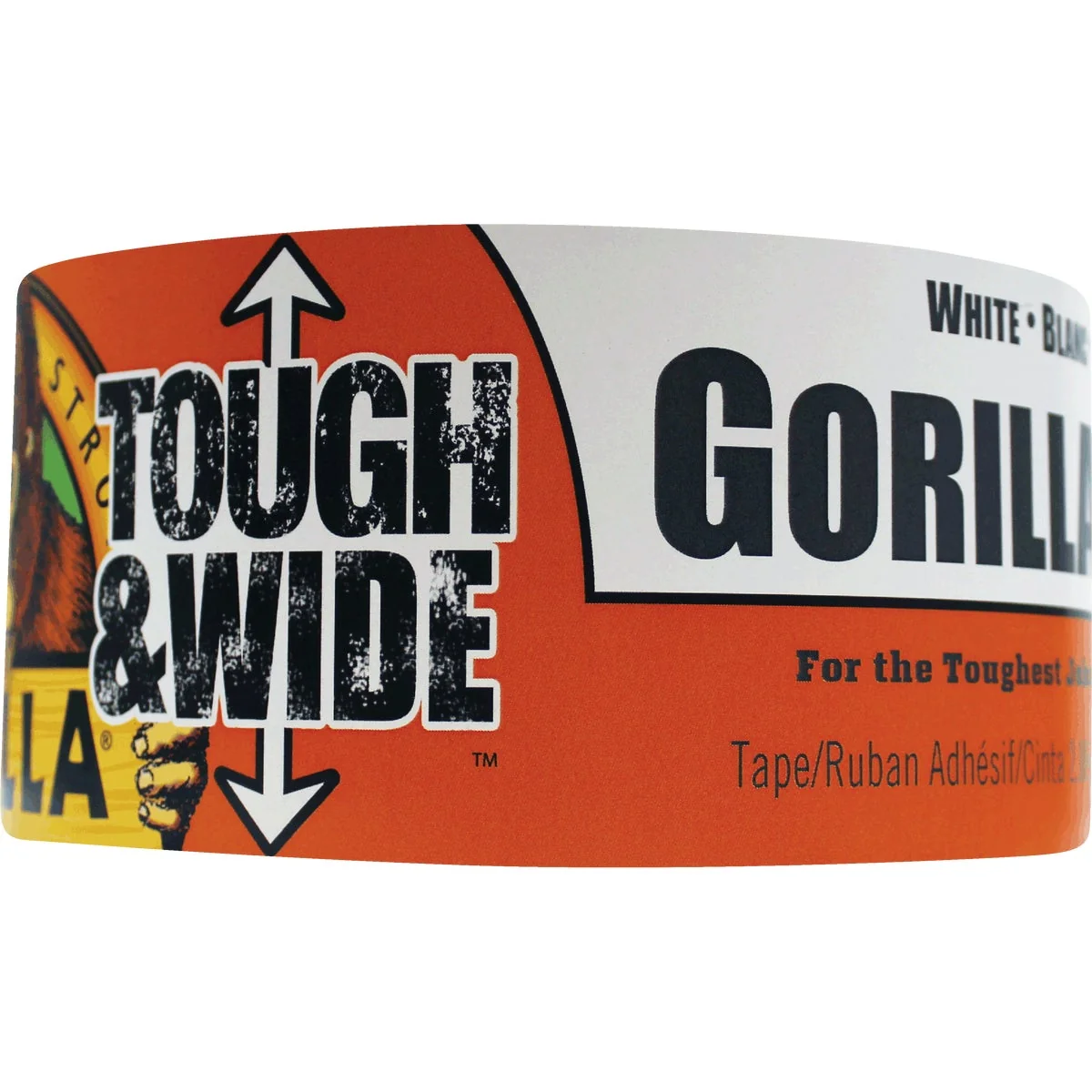 Enhanced Gorilla 2.88 In. x 25 Yd. Tough Wide Heavy-Duty Duct Tape White Relaxed