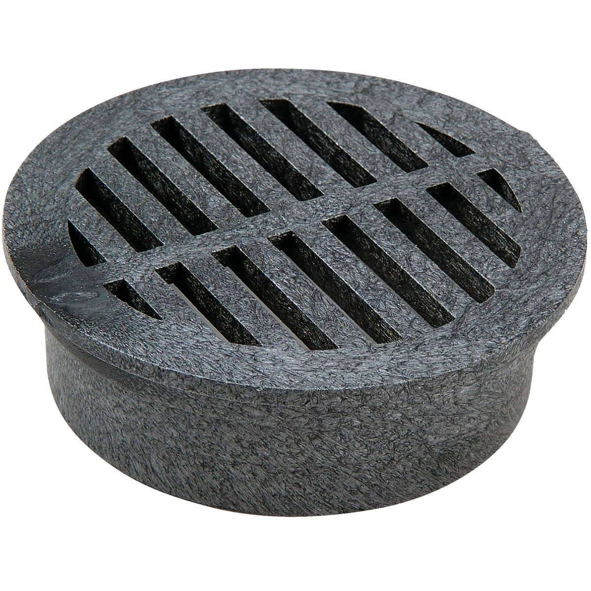 Detailed NDS 4 In. Black PVC Round Grate Comfortable