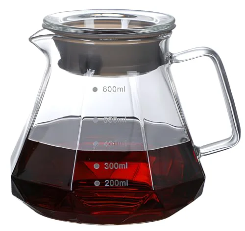 Natural Glass Coffee Server for Drip Coffee Maker Specialty