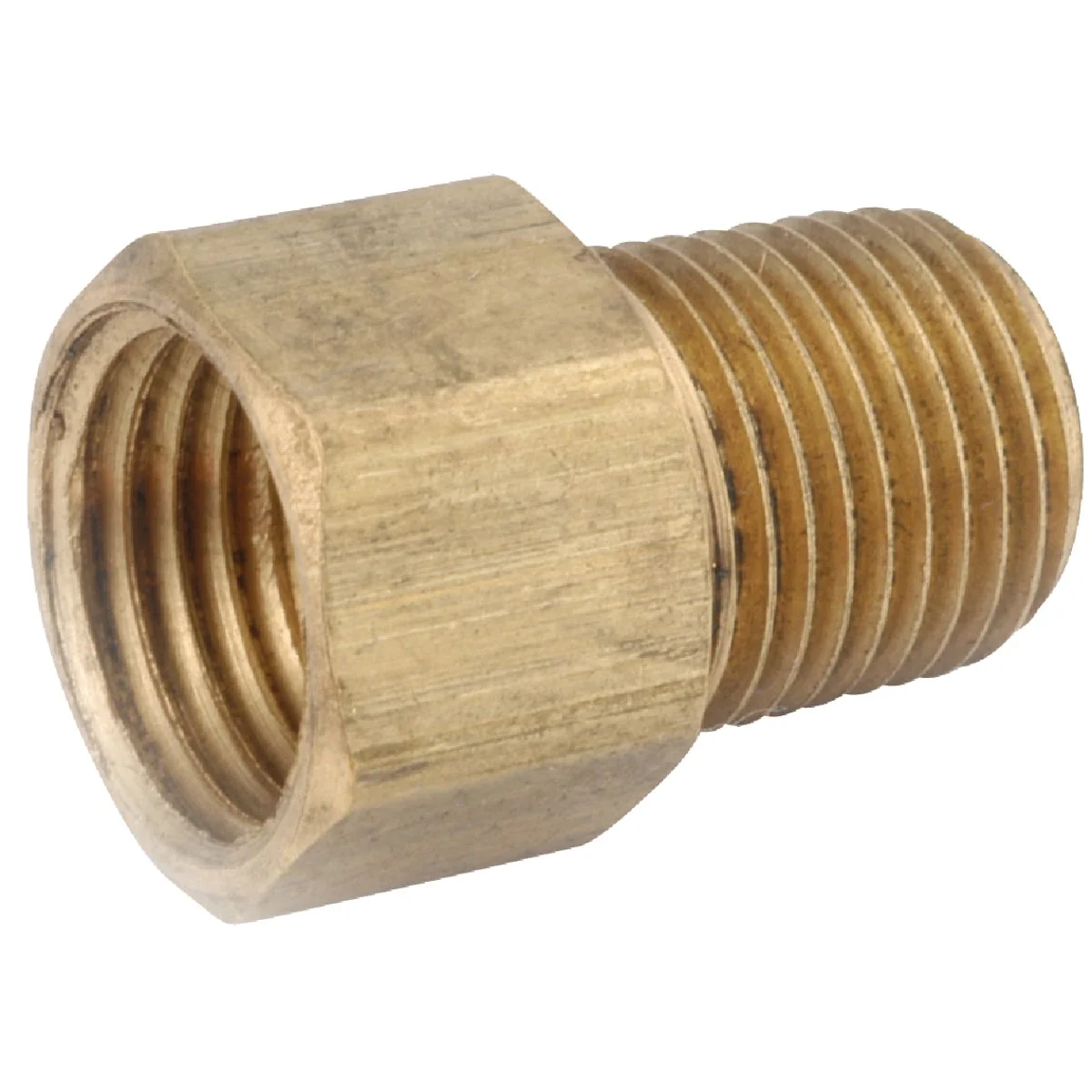 Functional Anderson Metals 3 8 In. x 3 8 In. Brass Inverted Flare Connector Easy-to-Use