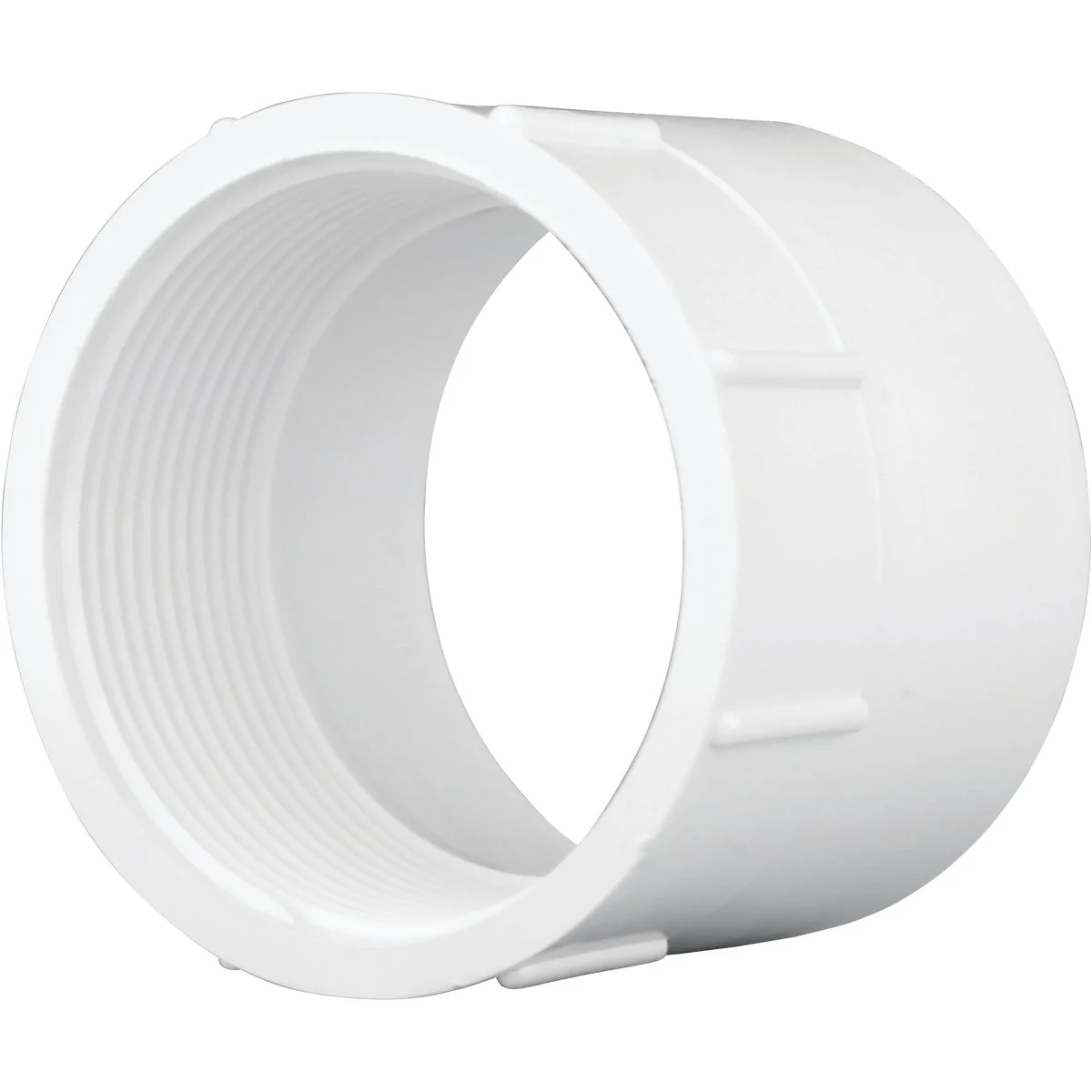 Soft Charlotte Pipe 3 In. Hub x 3 In. FPT Schedule 40 DWV PVC Adapter Practical