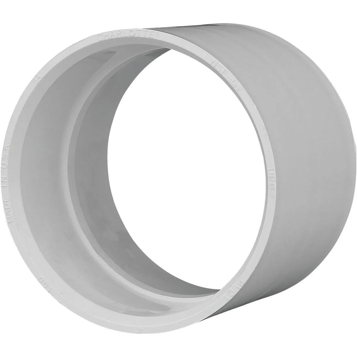 Trendy Charlotte Pipe 4 In. Hub Schedule 40 DWV PVC Coupling Certified