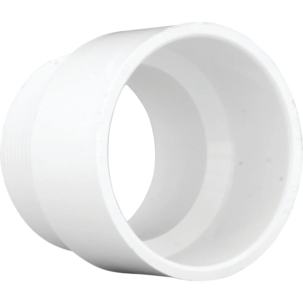 Carefully Designed Charlotte Pipe 3 In. Hub x 3 In. MIP Schedule 40 DWV PVC Adapter Convenient
