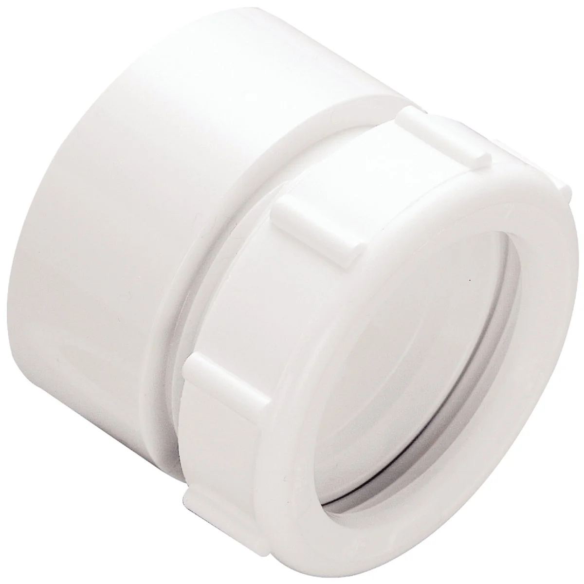 Expertly Made Do it 1-1 2 In. x 1-1 2 In. White Plastic Waste Adapter Casual